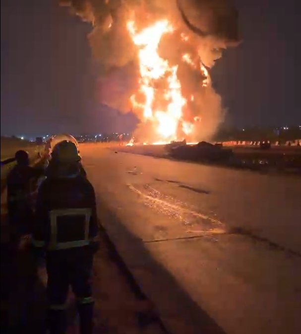 Driver burnt to death in tipper truck accident on 