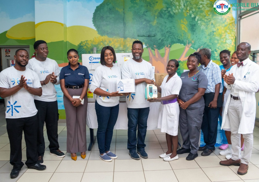 Adjetey Anang donates medical equipment to Korle Bu Paediatric Surgery Unit