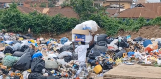 Brumase residents fear cholera outbreak as refuse remains uncollected for two months