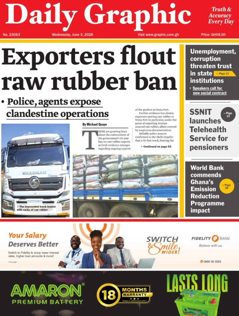 Newspaper headlines: Wednesday, June 3, 2026