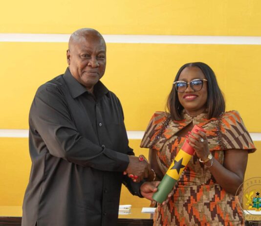 Mahama swears in new Auditor-General Pamela Graham