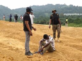 Two people arrested for galamsey close to Agenda 111 Hospital