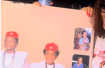 Regina Daniels celebrates sons’ birthdays with charity despite family separation