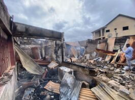 Boy, 13, killed as fire ravages nine-bedroom house at Tarkwa Makro