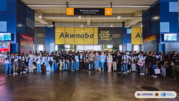 Jospong Group invests in future as 118 AAC-RUDN scholars return from Russia