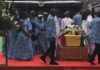 Mahama leads gov’t officials to bid farewell to Ambassador Victor Gbeho