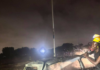 Ford Escape goes up in flames on Tse Ado Bush Road