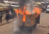 Truck bursts into flames at Wassa Akropong, driver reportedly escapes unhurt