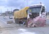 Faulty MAN diesel truck causes multiple accidents on Amasaman–Nsawam road
