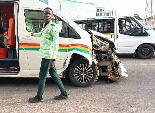 Four vehicles collide at Tech Junction-Top High as Ambulance attempts to navigate stationary traffic