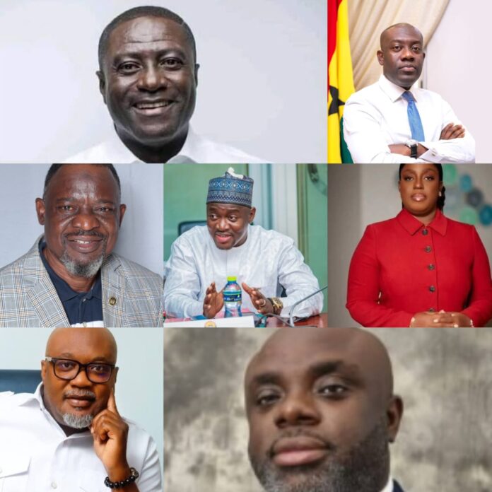 Kojo Oppong Nkrumah, Alhassan Suhuyini, A.B.A. Fuseini, Obuobia Darko-Opoku, Gideon Aryeequaye, Kojo Frimpong, Elizabeth Ohene and potentially Captain Smart