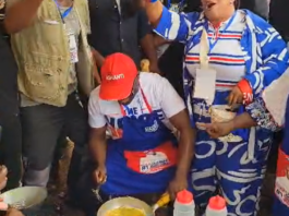 NPP election: COKA fries eggs with Matan Nasara members at voting centre