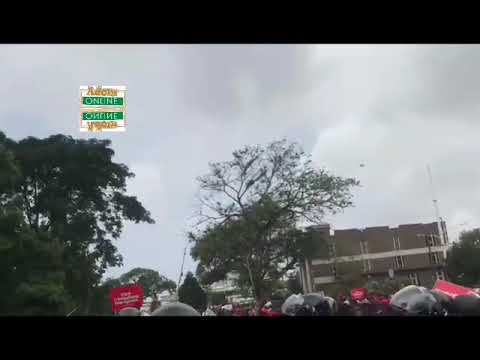 NPP supporters change Police-approved route during march to Jubilee House - Adomonline