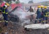 Benz, 13 car doors destroyed as fire guts mechanic shop in Ho