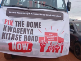 Residents take to streets over deplorable Dome-Kwabenya–Kitase road