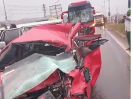 One injured in fresh multi-vehicle crash on Ofankor–Pokuase stretch