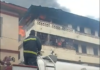 Fire guts three-storey building at Manhyia