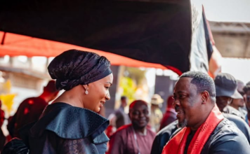Nigel Gaisie celebrates Samira Bawumia
