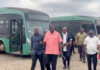 Local Government Minister inspects Aayalolo buses at Madina, Achimota and Kinbu