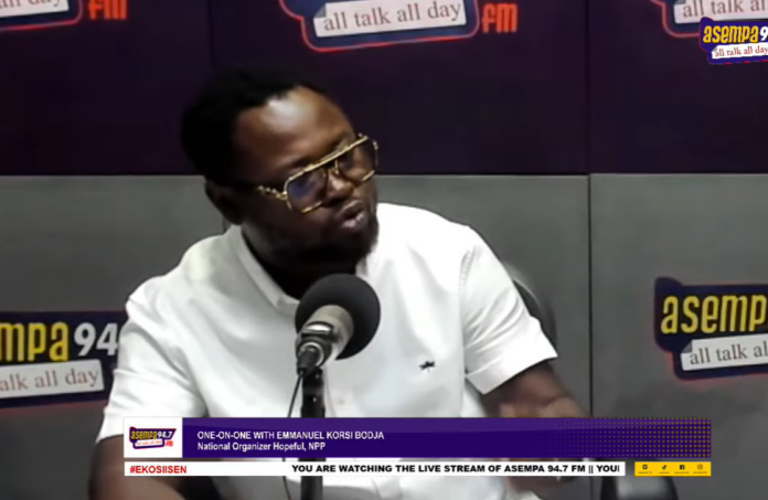 New Patriotic Party (NPP) National Organiser hopeful, Emmanuel Korsi Bodja