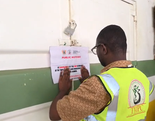 TMPC shuts down Doctor Caesar’s facility over licence breach