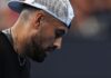 Kyrgios given one-month ban for positive cocaine test