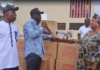 Bawa Rock supports Obuasi Townhill fire victims with cash, sewing machines
