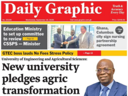 Newspaper headlines: Wednesday, September 16, 2026