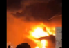 Fire guts multiple structures at Teshie near LEKMA Hospital