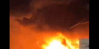 Fire guts multiple structures at Teshie near LEKMA Hospital