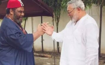 Pete Edochie hopes to visit Rawlings’ grave to pay respects during Ghana visit Pete Edochie and Rawlings
