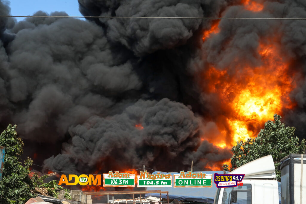 Fire razes Kofikrom industrial zone as flames engulf Duraplast factory