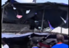 Four vehicles reportedly damaged as billboard collapses at NPP Delegates Conference (Video)